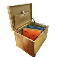 Modern High Quality Gold Crocodile PU leather Rectangle Wheel Organizer Office Storage Bin