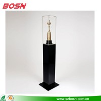 2017 New style clear acrylic trophy display with black bottom