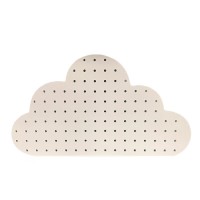 Customized White Cloud Shaped Wall Organizer Wall Hanging Jewelry Organizing Storage Plaque Pegboard