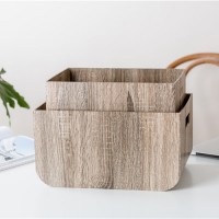 Wholesale good quality eco-friendly household used no lid paper desktop storage basket