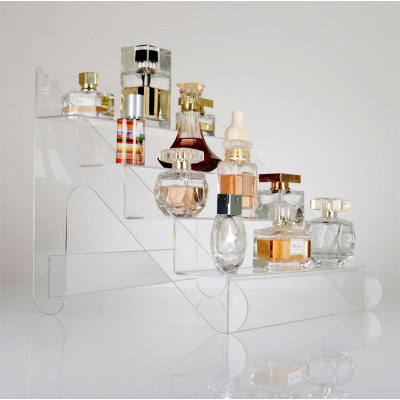 BOK149 Clear Acrylic Perfume Bottle Display Steps