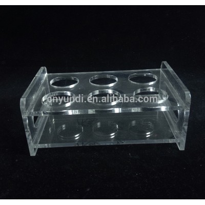 6 holes acrylic wine glasses holder stand acrylic candle holder