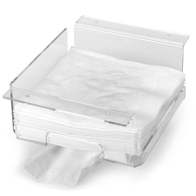 Cheap Clear Wall Mounted Acrylic Toilet Paper Napkin Tissue Holder Box