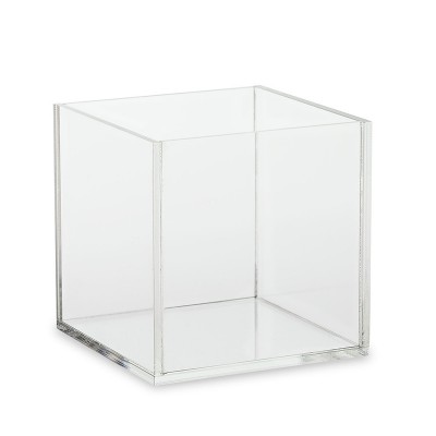 Custom Clear Acrylic 5 Side Gift Shop Bins Goodies Toys Counter Top Display Case