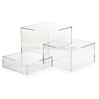 BOK133 Hollow Bottoms Clear Acrylic Display Cubes Risers