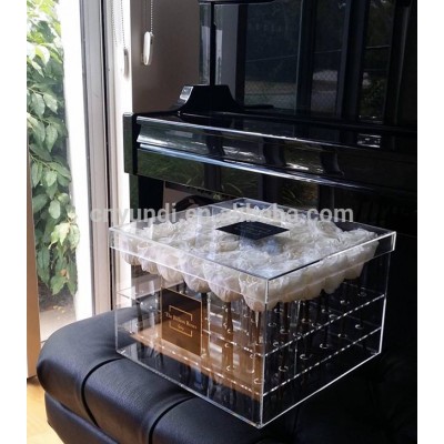 BOK27 Clear Waterproof Acrylic Rose Flowers Display Box