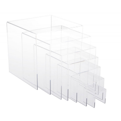 BOK136 Customize clear acrylic riser stand,acrylic tiered riser,acrylic riser display fixtures