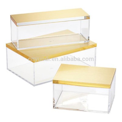 Clear Acrylic Decorative Accessories Tea Bag Storage Box