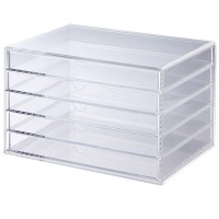 BOK21 Clear Large 5 Drawers Acrylic Box