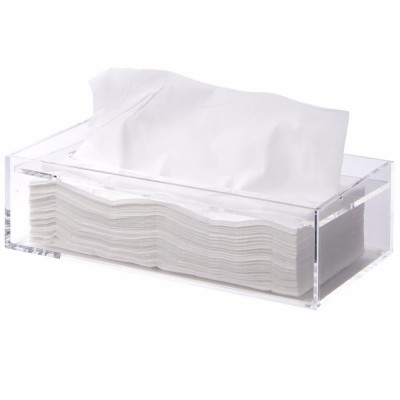 BOK192 Square Crystal Acrylic Tissue Box