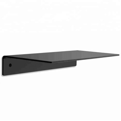 Small Wall Mounted Black Acrylic Display Storage Shelf