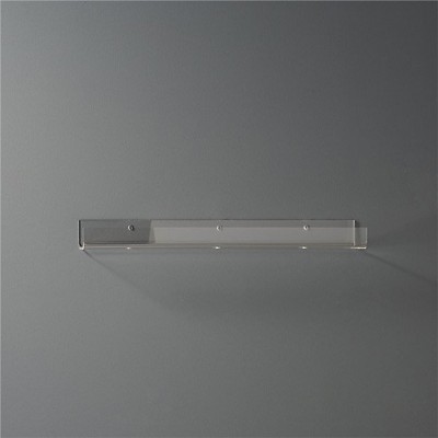 BOK65 Clear Acrylic Wall Shelf 24"