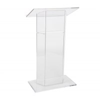 BOK132 Acrylic Podium for Floor With Optional Shelf