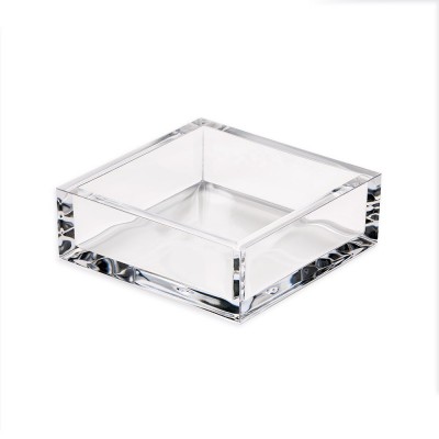 Clear Crystal Square Rectangular Acrylic Tissue Box Holder